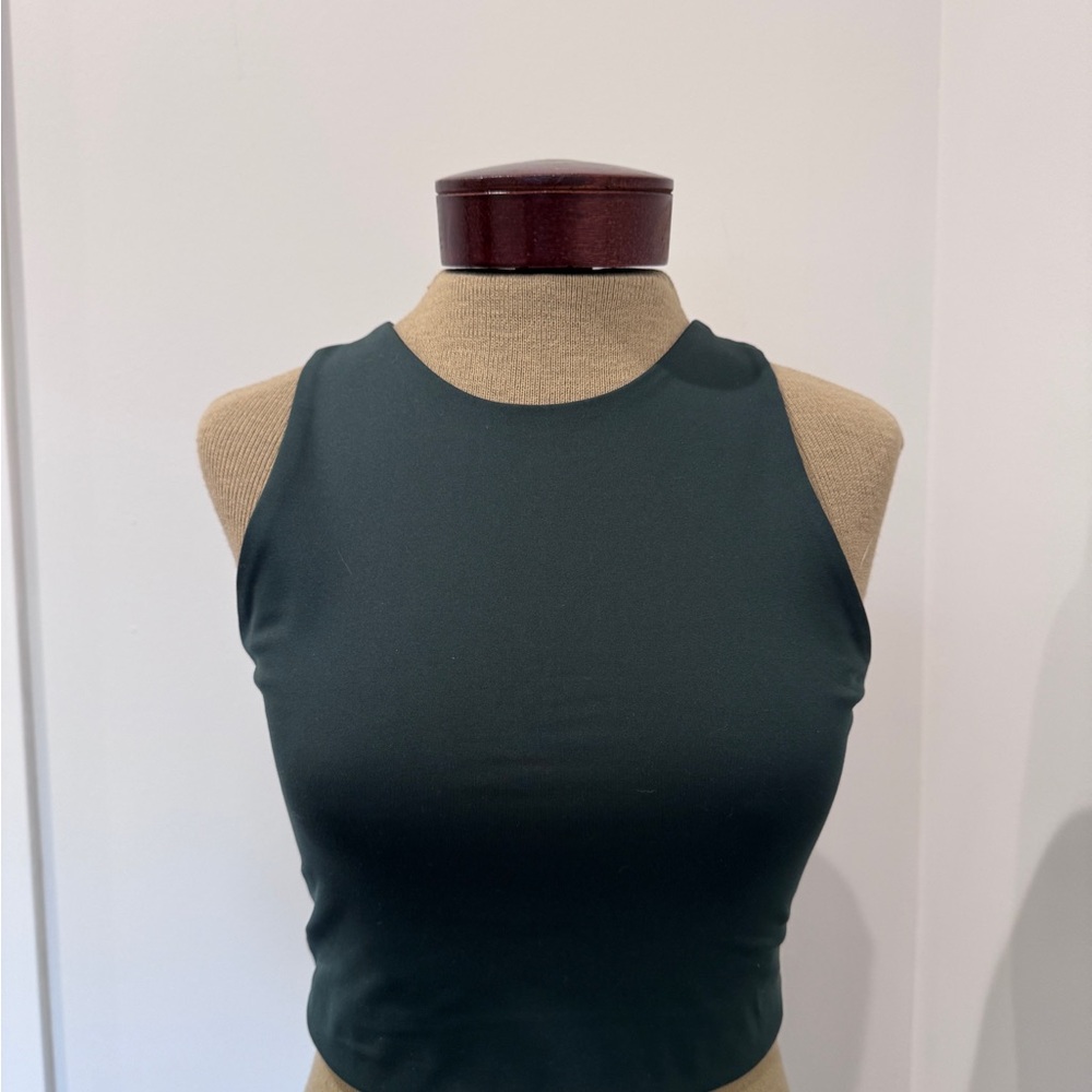 Girlfriend Collective Forest Green Sports Bra/Tank Top